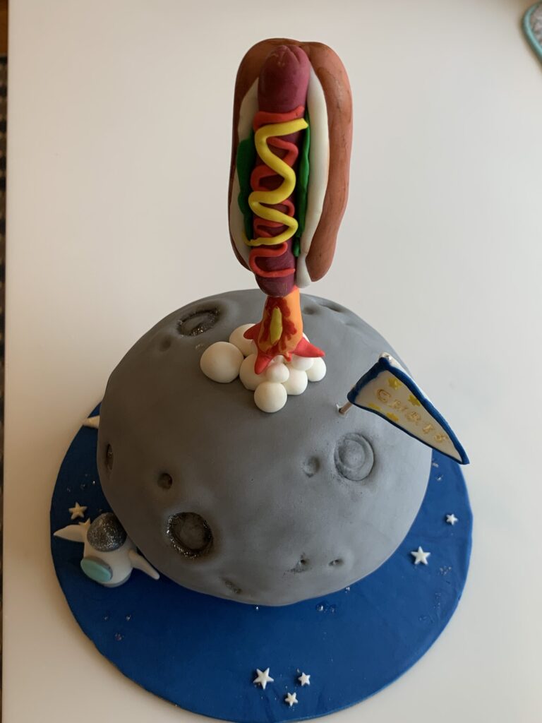 Custom Made Rocket Cake.